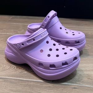 Platforms Crocs Classic Bae Clog Plain Women Lilac Violet purple lavender